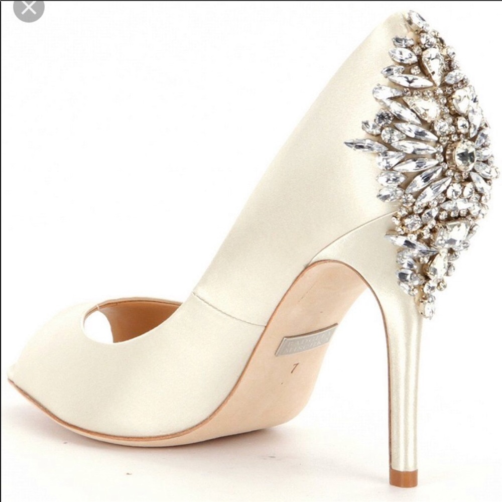 BADGLEY MISCHKA NILLA EMBELLISHED HEEL SHOE - Picture 2 of 8